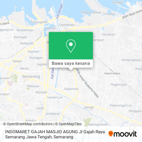 Peta INDOMARET GAJAH MASJID AGUNG   Jl Gajah Raya Semarang Jawa Tengah