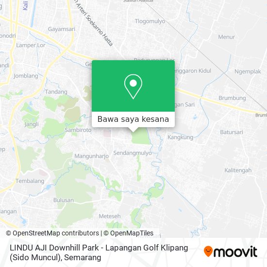 Peta LINDU AJI Downhill Park - Lapangan Golf Klipang (Sido Muncul)