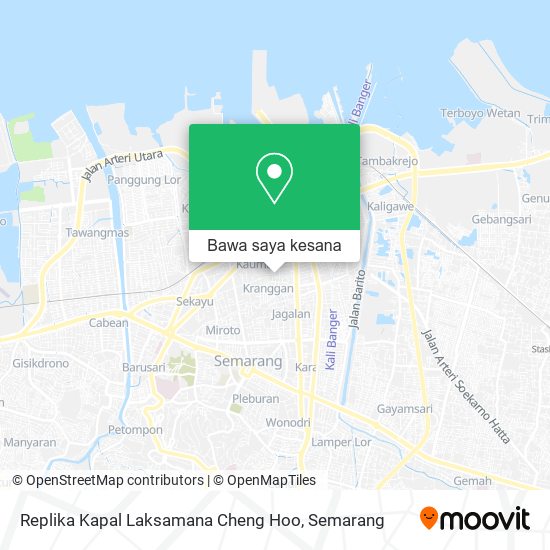 Peta Replika Kapal Laksamana Cheng Hoo