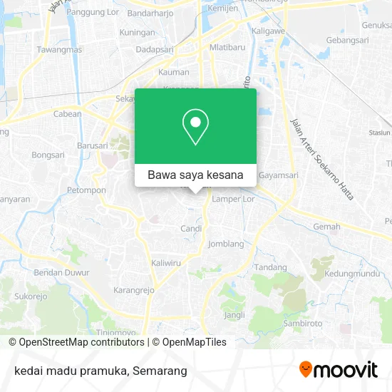 Peta kedai madu pramuka