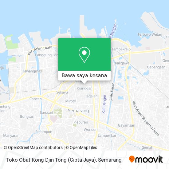 Peta Toko Obat Kong Djin Tong (Cipta Jaya)