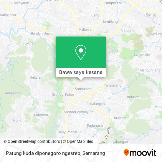 Peta Patung kuda diponegoro ngesrep