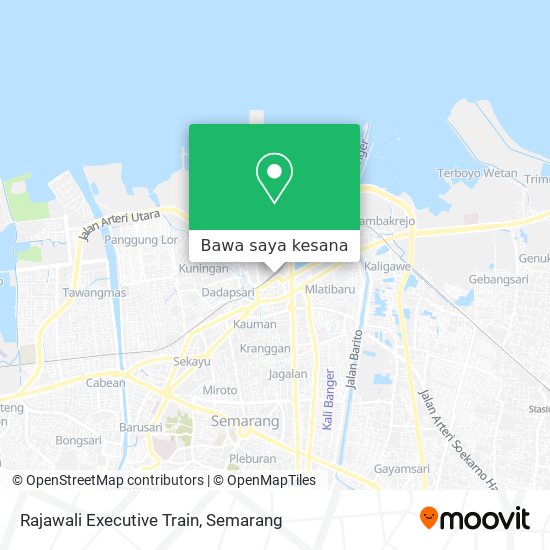 Peta Rajawali Executive Train