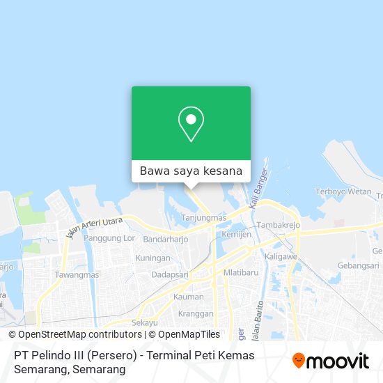 Peta PT Pelindo III (Persero)  - Terminal Peti Kemas Semarang