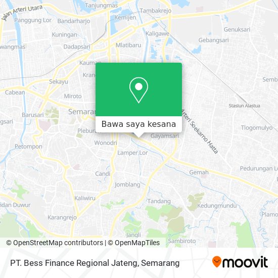 Peta PT. Bess Finance Regional Jateng