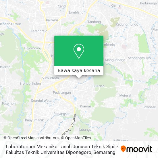 Peta Laboratorium Mekanika Tanah Jurusan Teknik Sipil - Fakultas Teknik Universitas Diponegoro