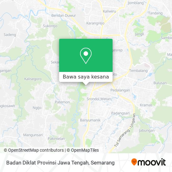 Peta Badan Diklat Provinsi Jawa Tengah