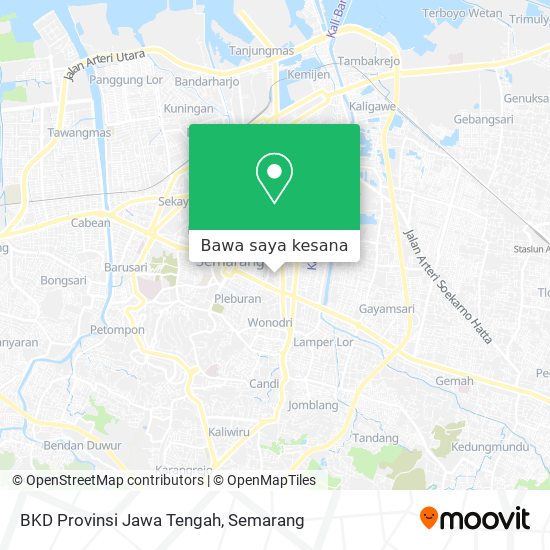 Peta BKD  Provinsi Jawa Tengah