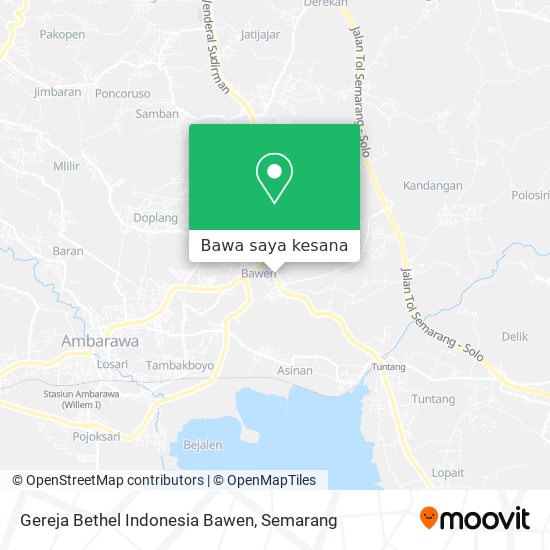 Peta Gereja Bethel Indonesia Bawen