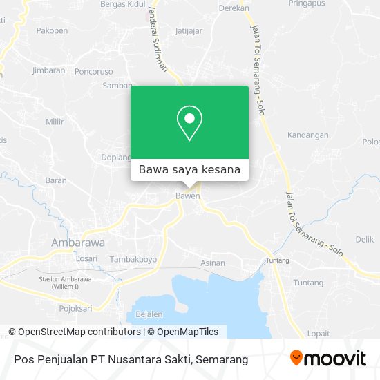 Peta Pos Penjualan PT Nusantara Sakti