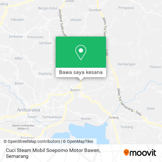 Peta Cuci Steam Mobil Soepomo Motor Bawen