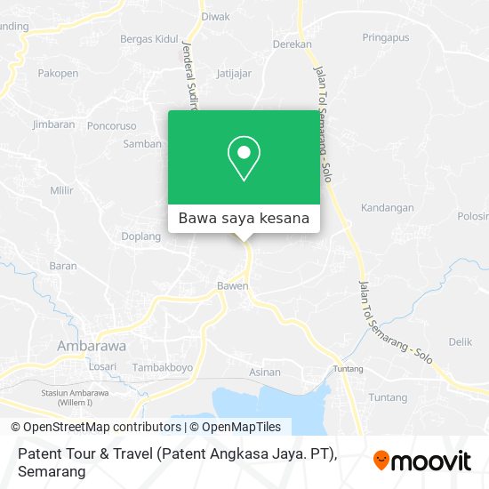 Peta Patent Tour & Travel (Patent Angkasa Jaya. PT)