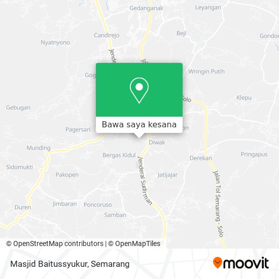 Peta Masjid Baitussyukur