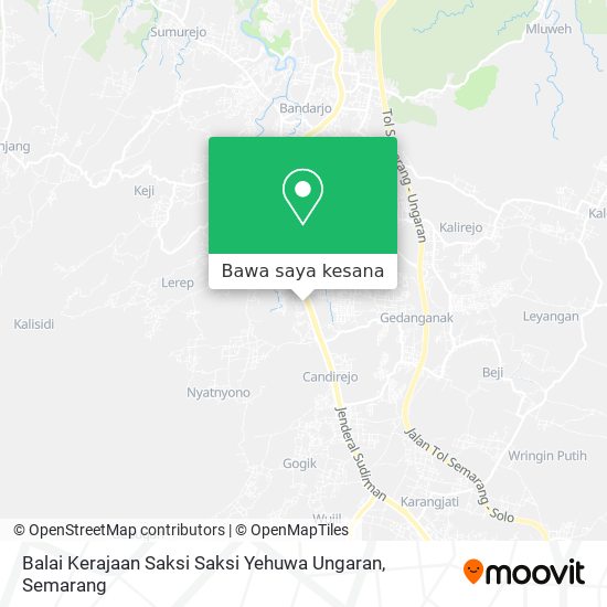 Peta Balai Kerajaan Saksi Saksi Yehuwa Ungaran