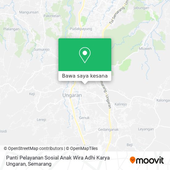 Peta Panti Pelayanan Sosial Anak Wira Adhi Karya Ungaran