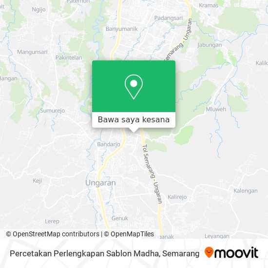 Peta Percetakan Perlengkapan Sablon Madha