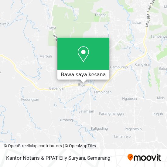 Peta Kantor Notaris & PPAT Elly Suryani