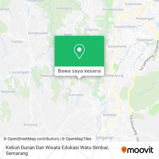 Peta Kebun Durian Dan Wisata Edukasi Watu Simbar