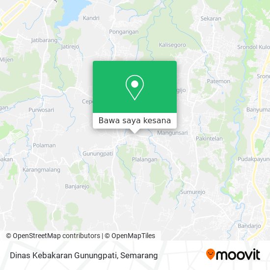 Peta Dinas Kebakaran Gunungpati