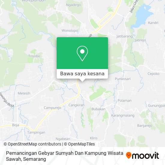 Peta Pemancingan Gebyar Sumyah Dan Kampung Wisata Sawah