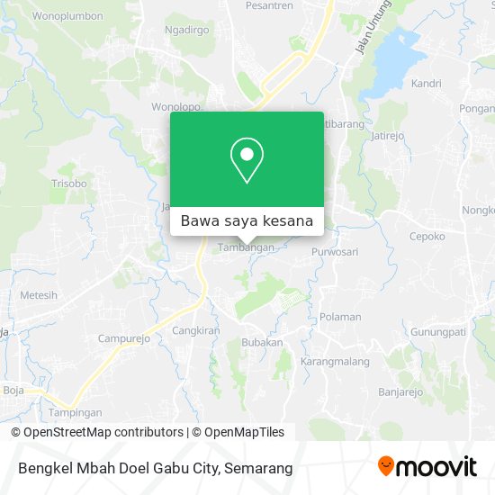 Peta Bengkel Mbah Doel Gabu City