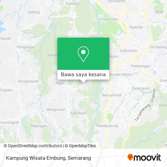 Peta Kampung Wisata Embung