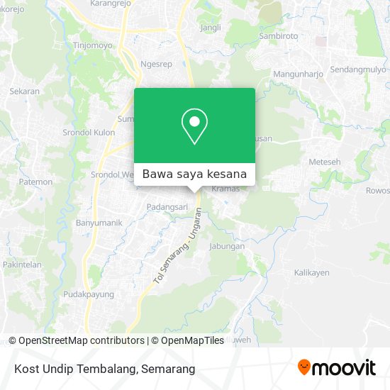 Peta Kost Undip Tembalang