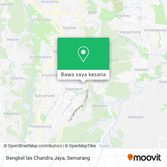 Peta Bengkel las Chandra Jaya
