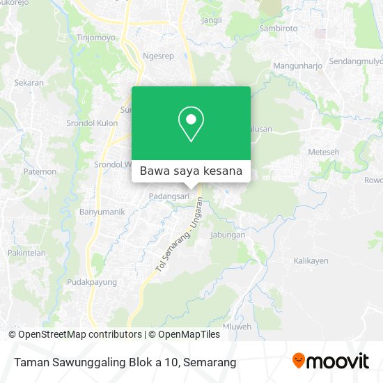 Peta Taman Sawunggaling Blok a 10