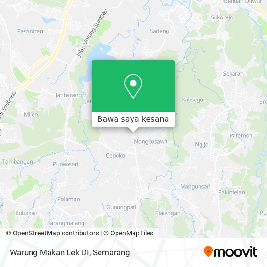 Peta Warung Makan Lek DI