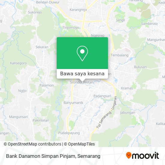 Peta Bank Danamon Simpan Pinjam