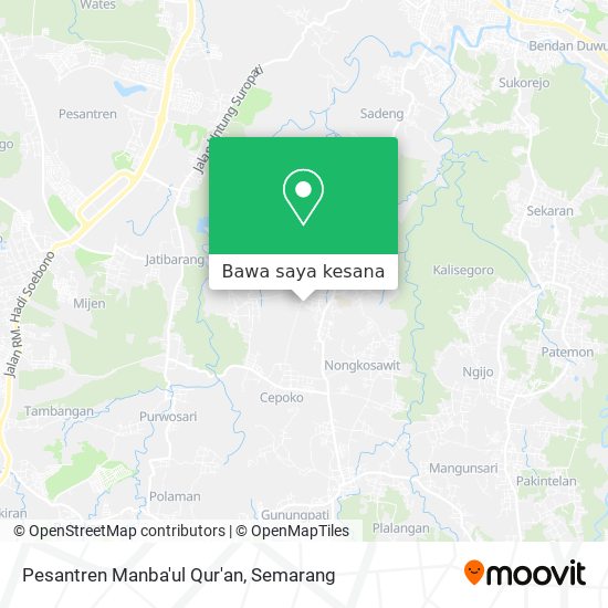Peta Pesantren Manba'ul Qur'an