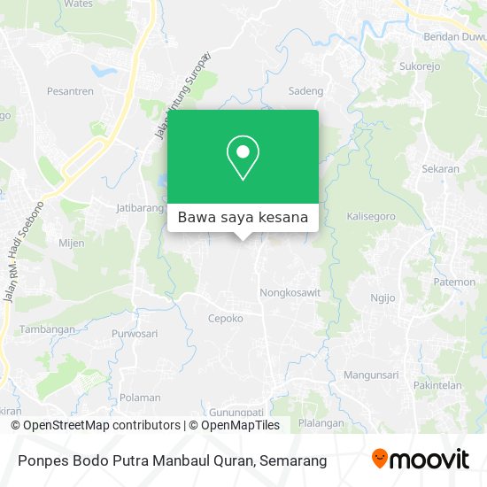 Peta Ponpes Bodo Putra Manbaul Quran