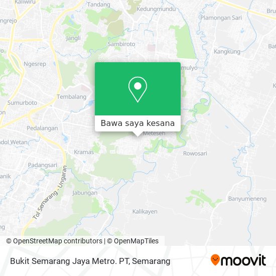 Peta Bukit Semarang Jaya Metro. PT