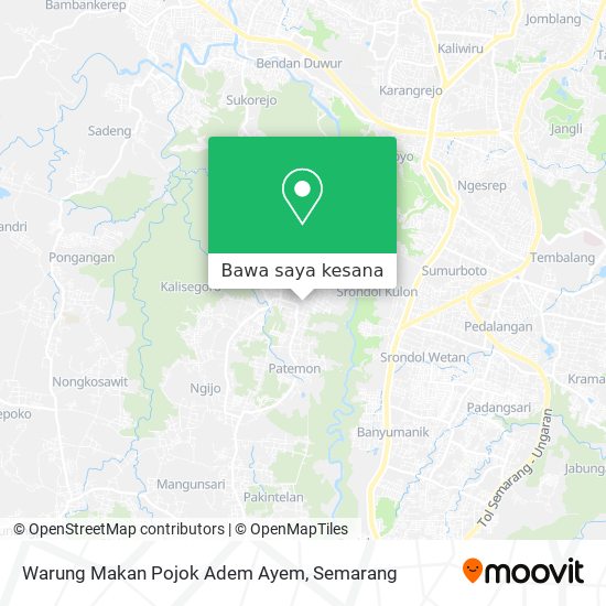 Peta Warung Makan Pojok Adem Ayem