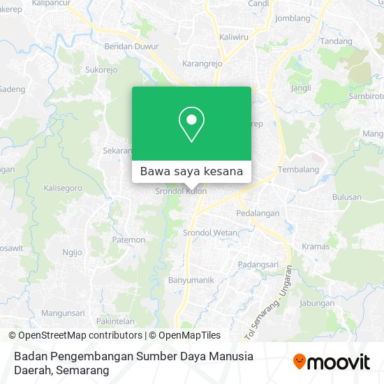 Peta Badan Pengembangan Sumber Daya Manusia Daerah