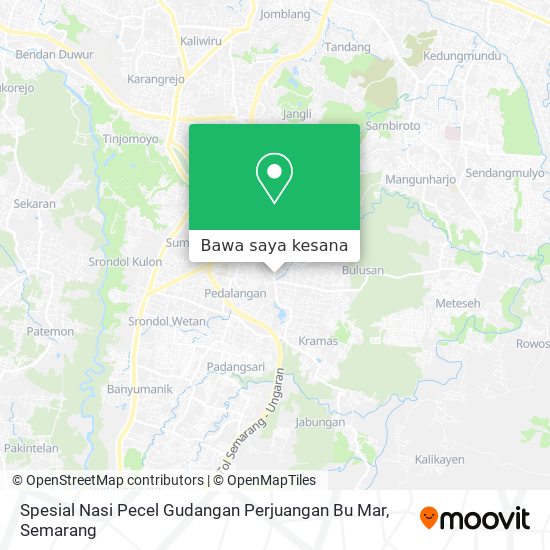 Peta Spesial Nasi Pecel Gudangan Perjuangan Bu Mar