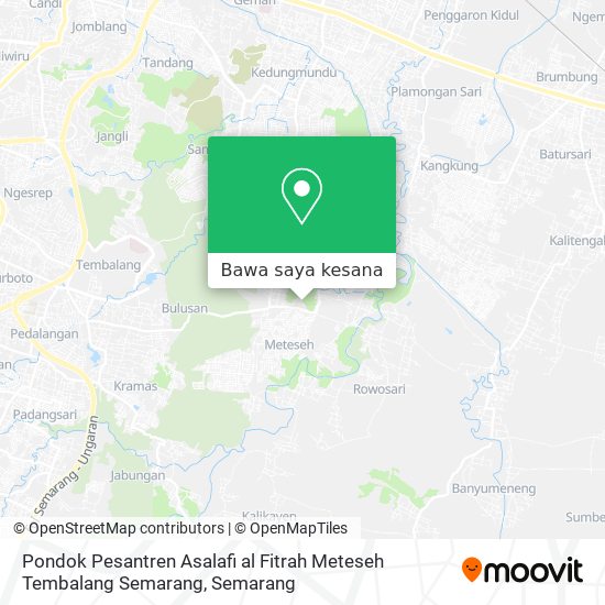 Peta Pondok Pesantren Asalafi al Fitrah Meteseh Tembalang Semarang