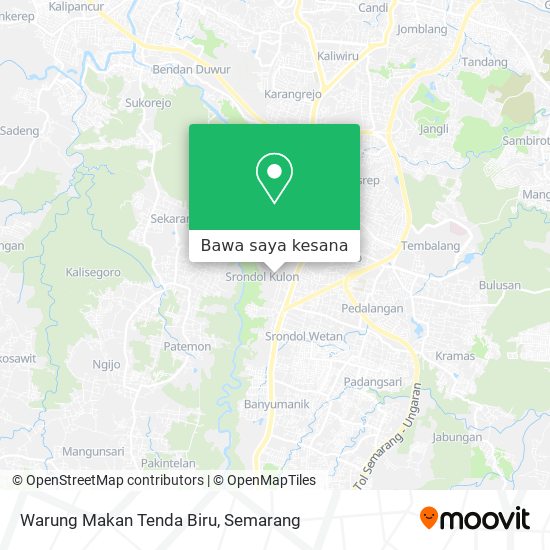 Peta Warung Makan Tenda Biru