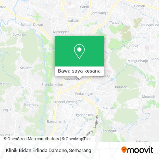 Peta Klinik Bidan Erlinda Darsono