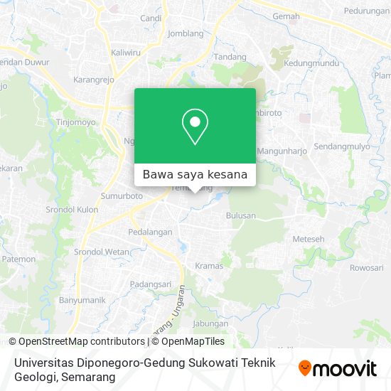 Peta Universitas Diponegoro-Gedung Sukowati Teknik Geologi