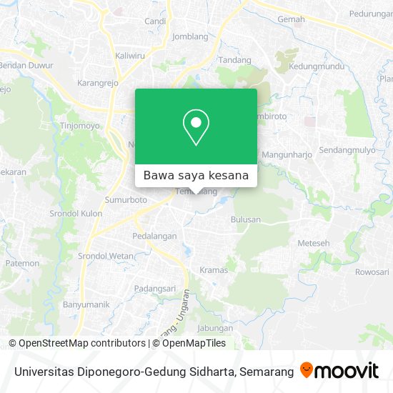 Peta Universitas Diponegoro-Gedung Sidharta