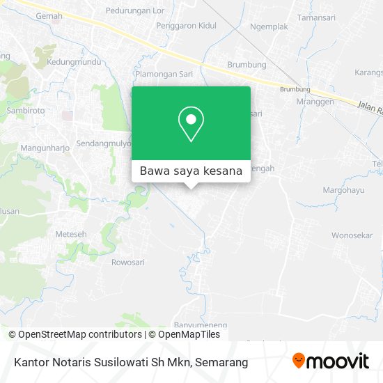 Peta Kantor Notaris Susilowati Sh Mkn