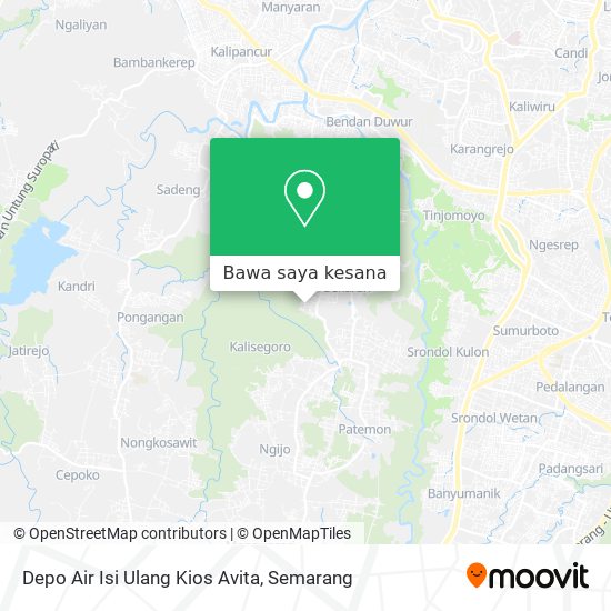 Peta Depo Air Isi Ulang Kios Avita