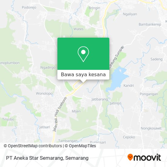 Peta PT Aneka Star Semarang