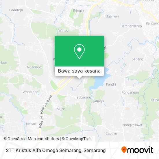 Peta STT Kristus Alfa Omega Semarang