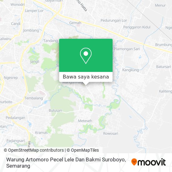 Peta Warung Artomoro Pecel Lele Dan Bakmi Suroboyo