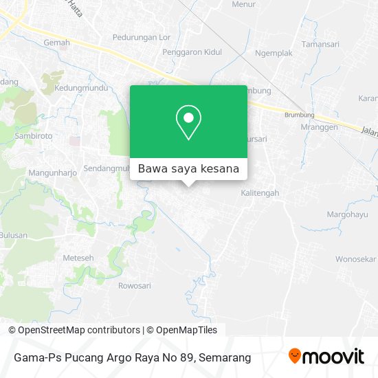 Peta Gama-Ps Pucang Argo Raya No 89