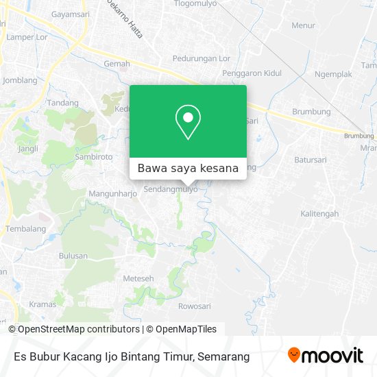 Peta Es Bubur Kacang Ijo Bintang Timur