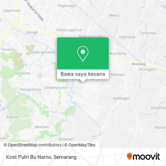 Peta Kost Putri Bu Narno